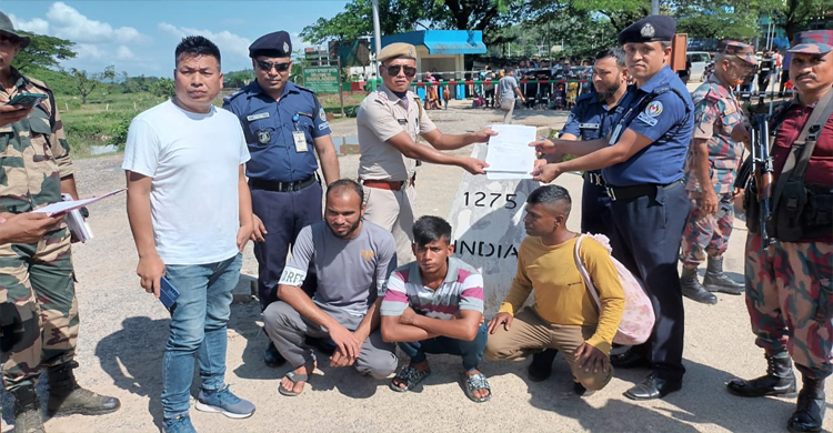 তামাবিল ইমিগ্রেশন দিয়ে নারীসহ চার বাংলাদেশিকে ফেরত দিল ভারত 